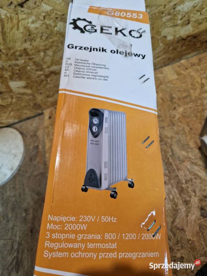 Grzejnik olejowy termostatem 9 żeber 2000W Głogowa sprzedam