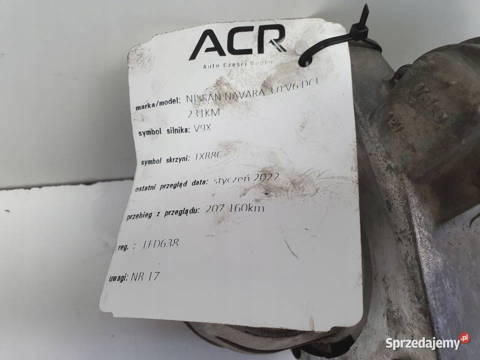 ROZRUSZNIK Nissan Navara III 30 V6 DCI lubelskie Rudka sprzedam