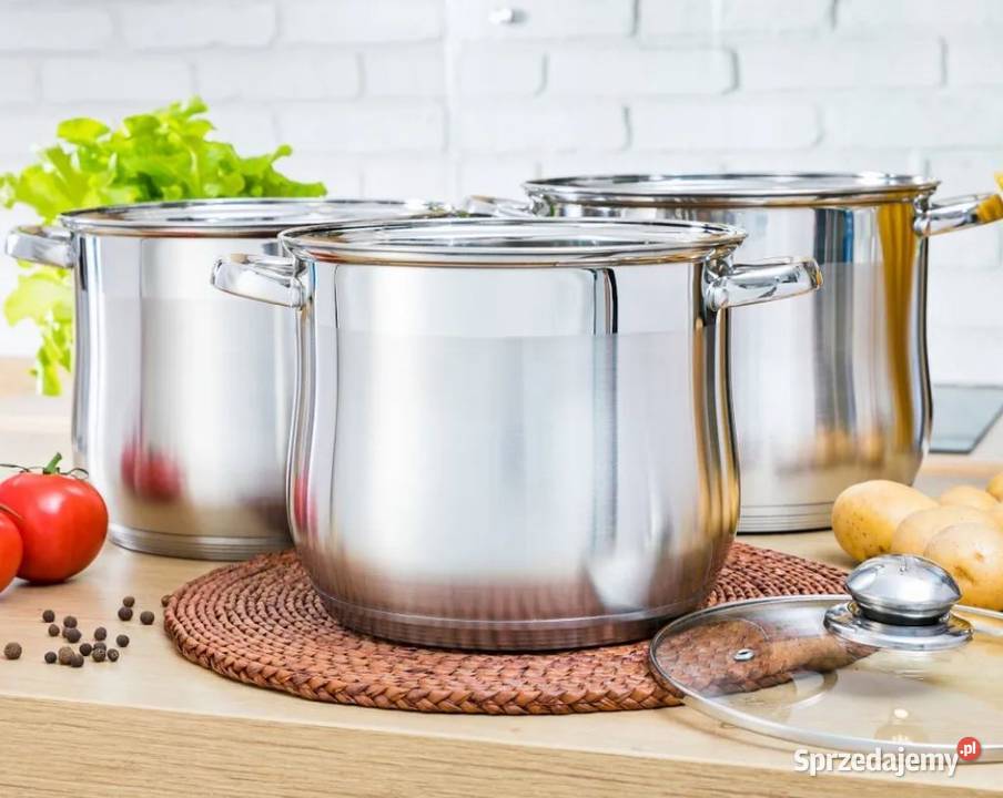 199 Garnki ROSOŁOWE nierdzewne KLONBERG Zabrze sprzedam