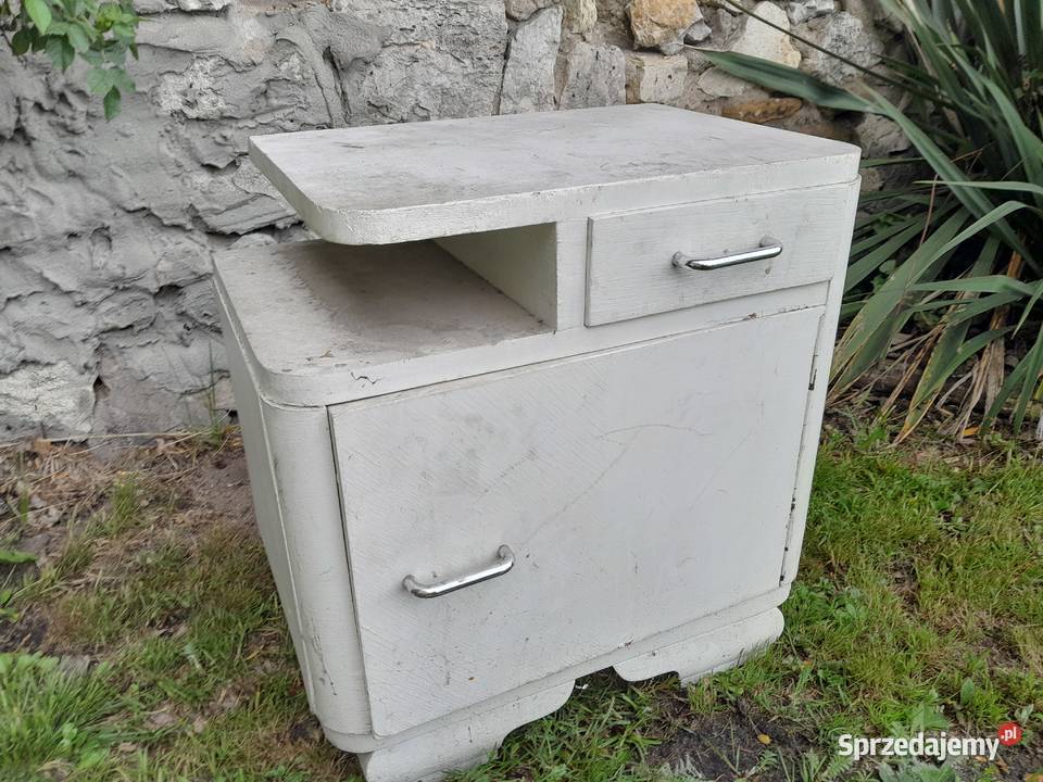 Stara szafka nocna zabytek PRL retro vintage do śląskie Dąbrowa Górnicza