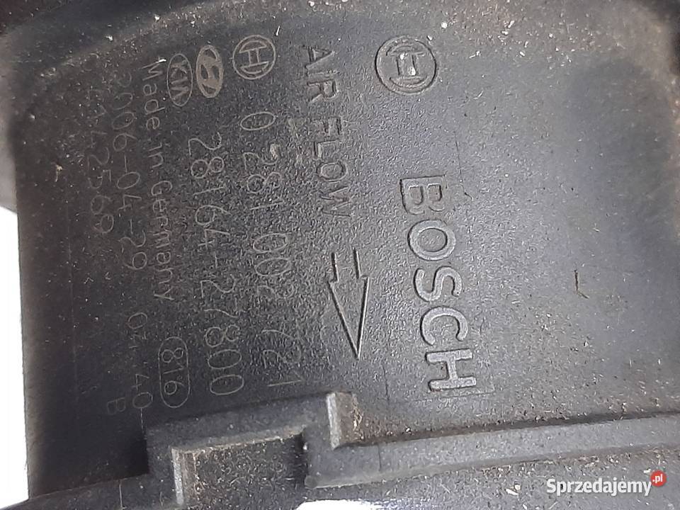 KIA Hyundai Przepływomierz 0281002721 2816427800 Przepływomierze