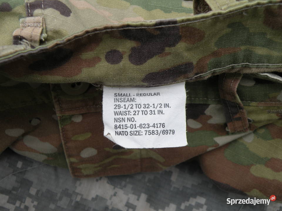 Spodnie ACU multicam ocp small regular joggery