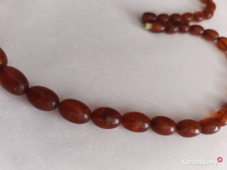 Naszyjnik Bursztyn Oliwki Vintage Białystok sprzedam