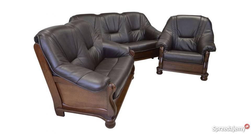 Stylowy Zestaw Wypoczynkowy 321 Skóra Naturalna skóra Toruń