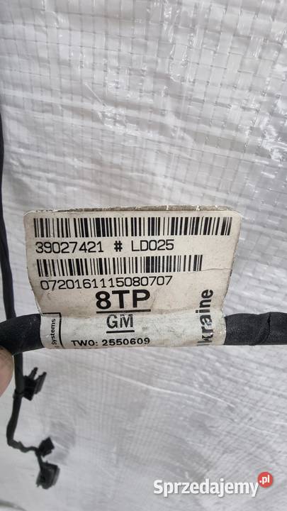 OPEL ASTRA K V WIĄZKA INSTALACJA ZDERZAKA PRZÓD kujawsko-pomorskie