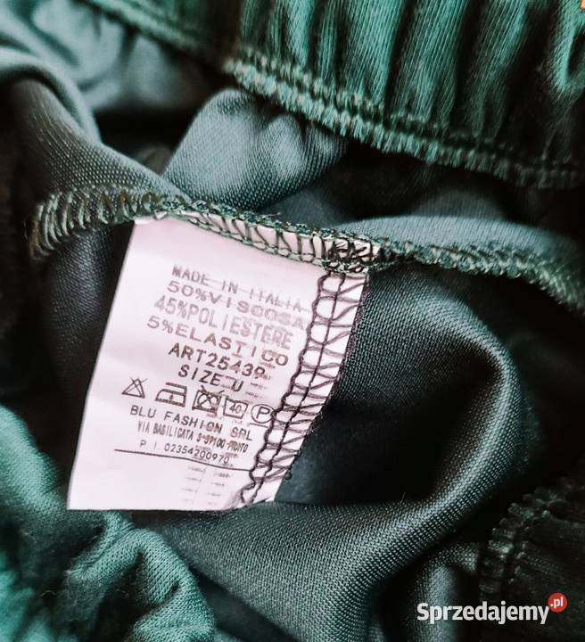 Komplet bluza i spodnie ciemna zieleń masełko