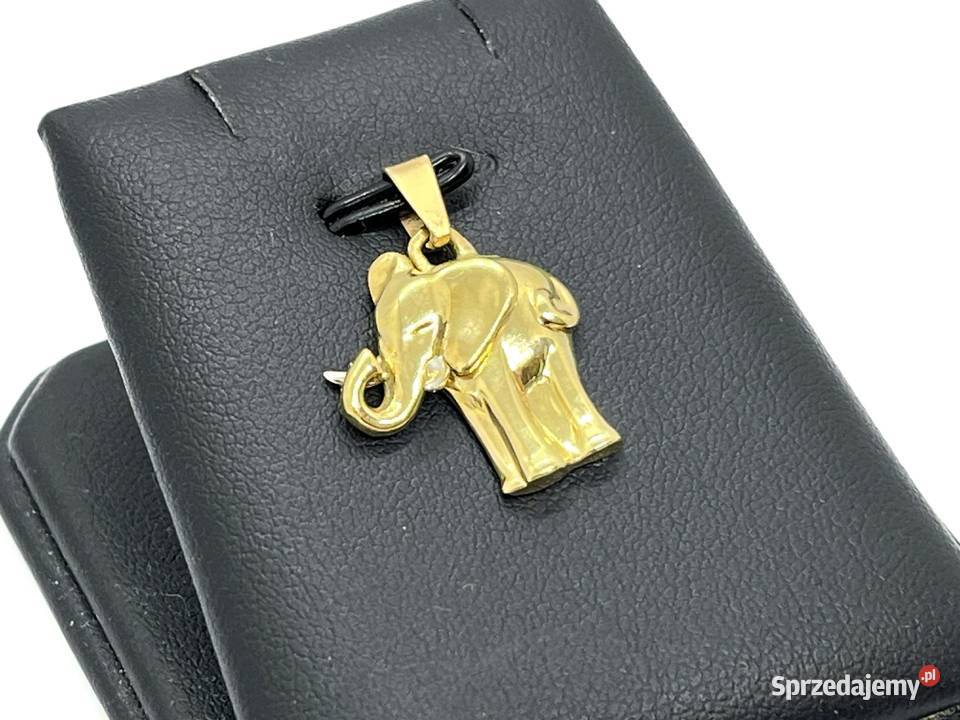 Złota Zawieszka Próby 750 387g Słoń Słonik sprzedam