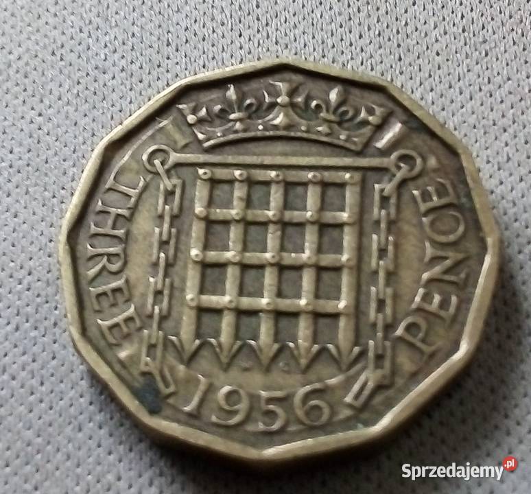 WIELKA BRYTANIATHREE PENCE1956 r