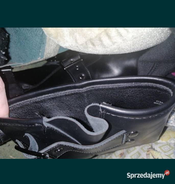 RESERVED LiniaPREMiUM nowe buty biker SkÓRZANE Leszno