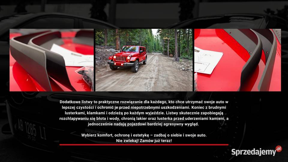 Listwy poszerzające nadkola poszerzenia Jeep osobowe małopolskie Chrzanów