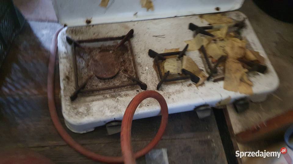 Stara kuchenka gazowa dwupalnikowa z instrukcją