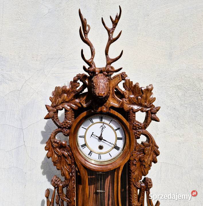 Zegar w stylu myśliwski wiszący Ciężkowice