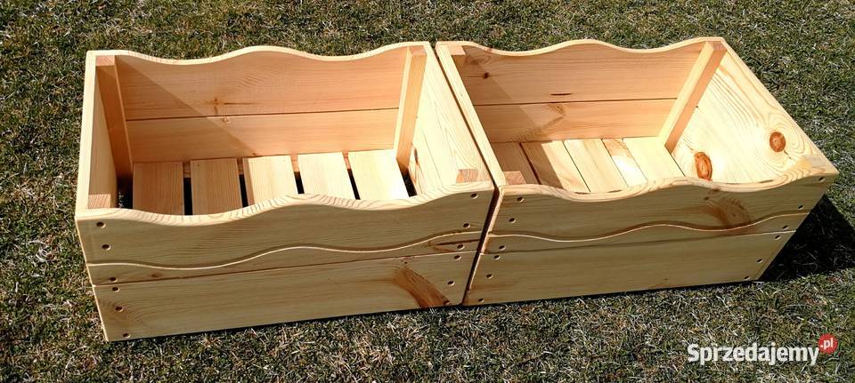 Donica drewniana prostokątna kwietnik osłonka Pozostałe Radków sprzedam