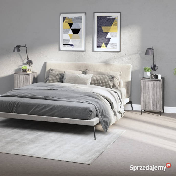 Szafki nocne 2 szary dąb sonoma 40x35x70 Warszawa