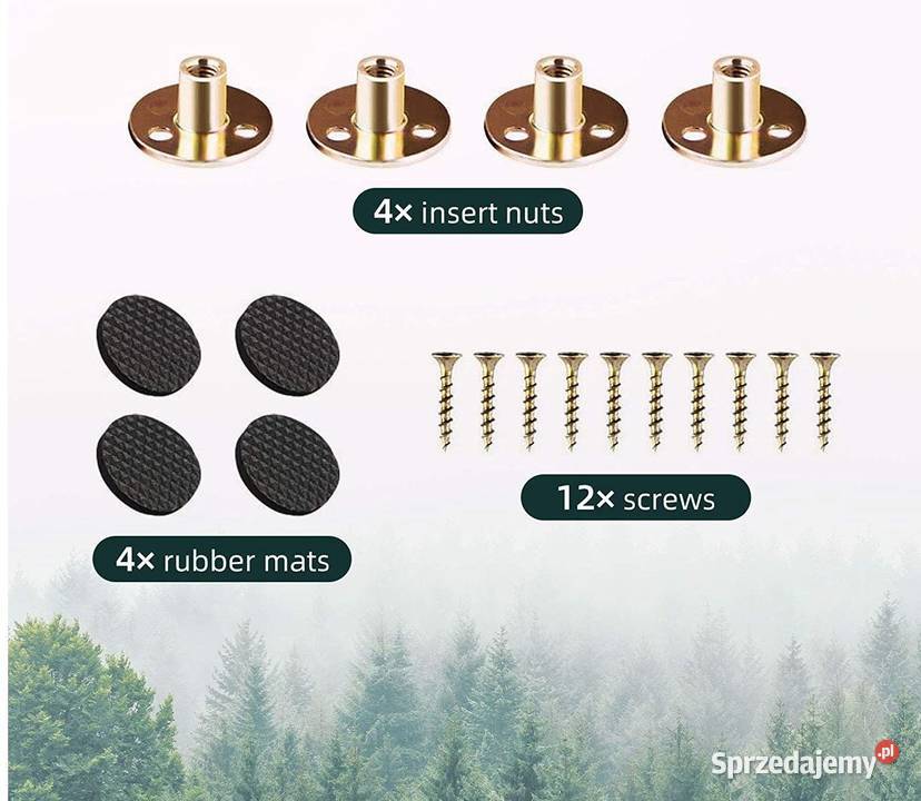 nogi drewniane dębowe 4 15 do mebli beżowy Zamość