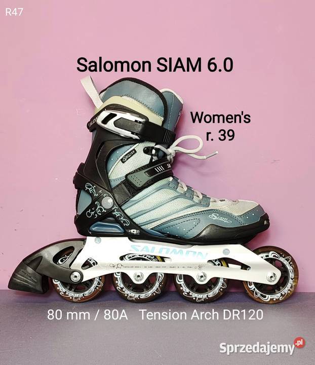 Prawie nowe Rolki Salomon SIAM 60 kobiet rozmiar Jasień sprzedam