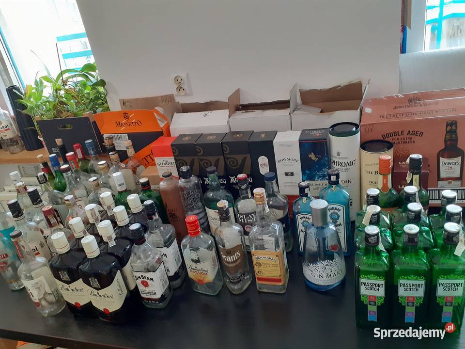 Butelki szklane Whisky Gin Wino Rum Liker Warszawa
