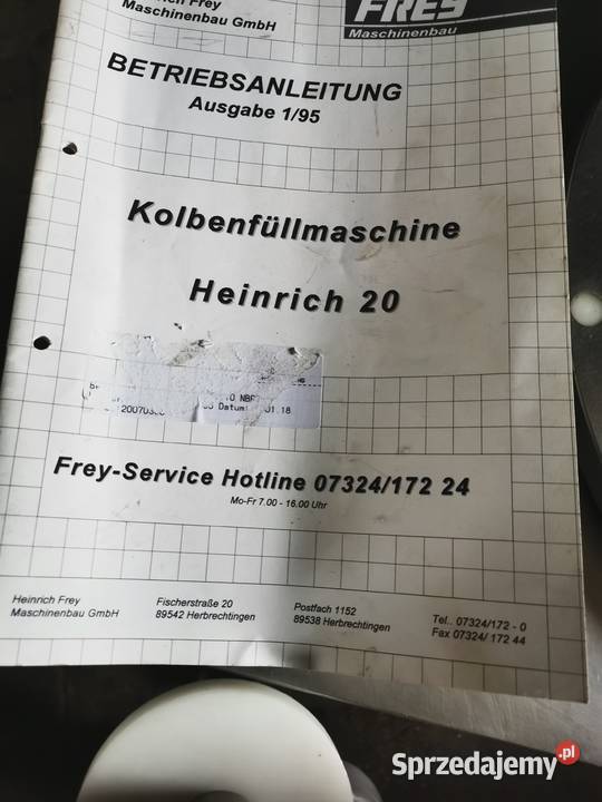 Nadziewarka do kiełbas 20 ltr A Frey stan Łomża