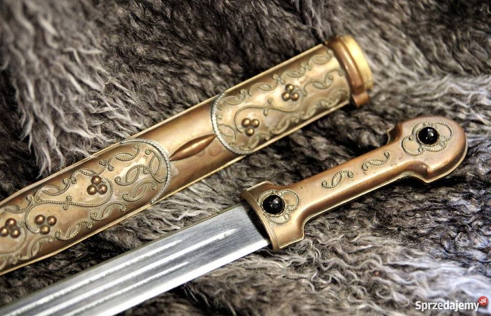Oryginalny kindżał kamakaukaski brąz ostry podlaskie Sokółka