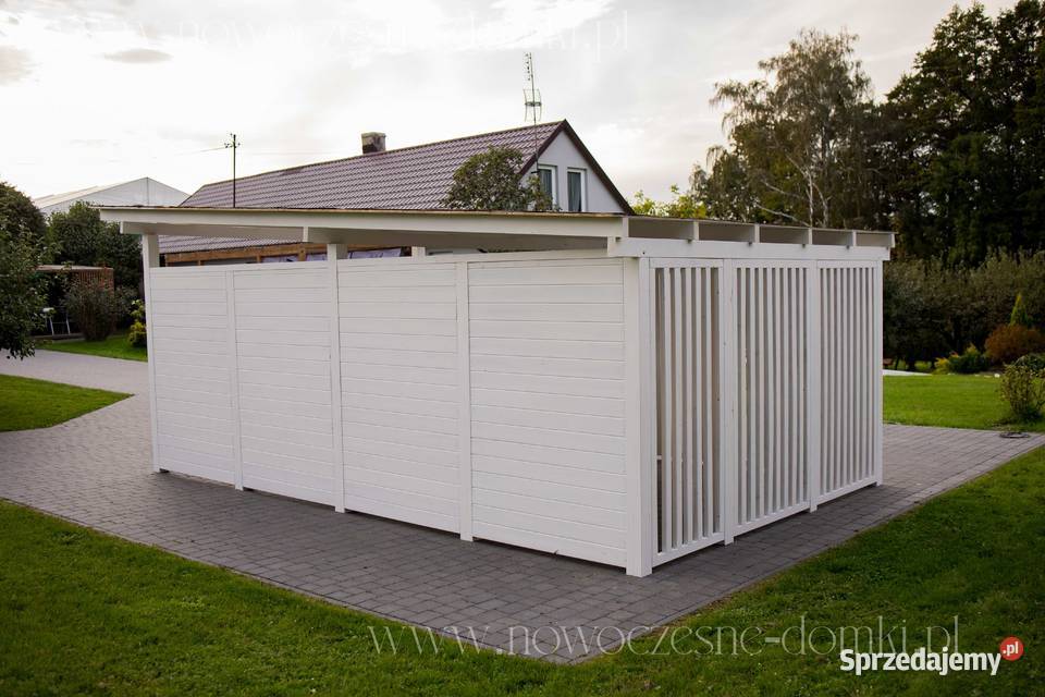 Wiata samochodowa drewniana Verona 4x6 Producent Altany i wiaty