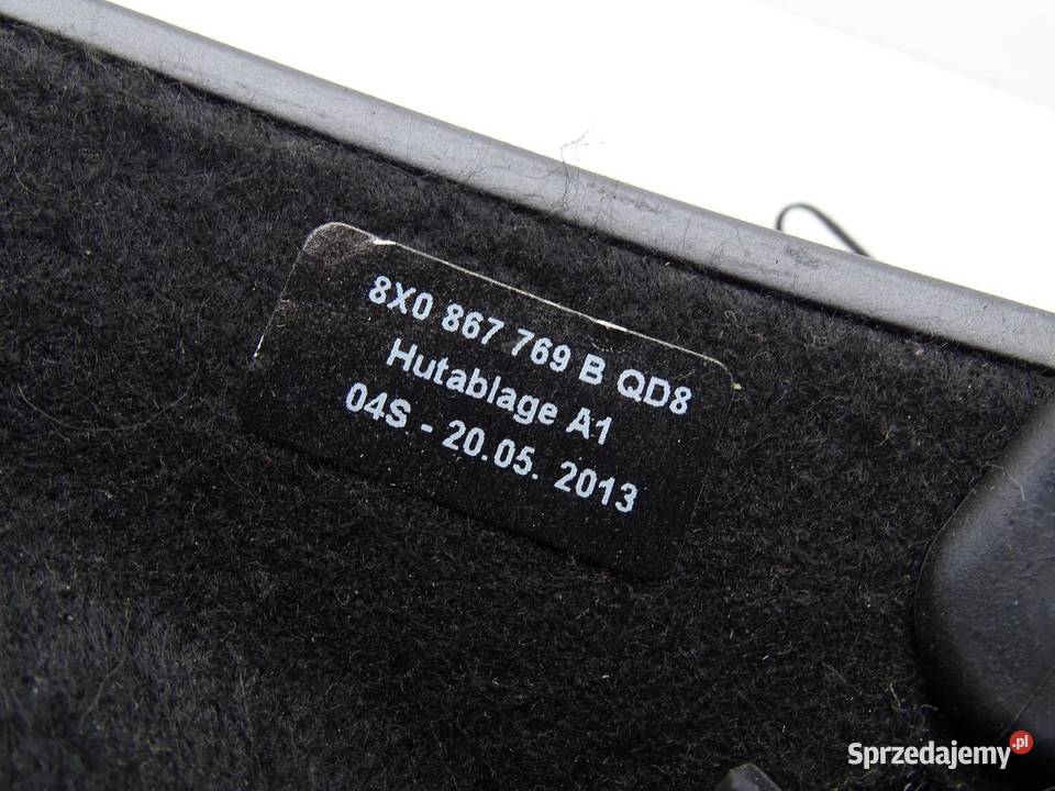 PÓŁKA BAGAŻNIKA TYŁ TYLNA 8X0867769B AUDI A1 8X Półki tylne małopolskie