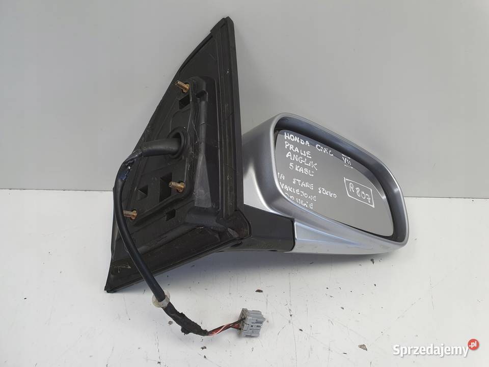 LUSTERKO PRAWE Honda Civic VII 0004r PASAŻERA 5 osobowe Lusterka zewnętrzne Chełm