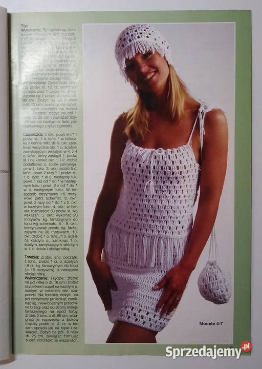 Dama w swetrze 72005 szydełko Gdańsk