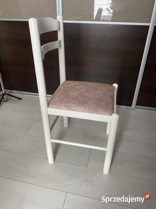 Piękny masywny stół 80x80 2 krzesła podkarpackie Pysznica