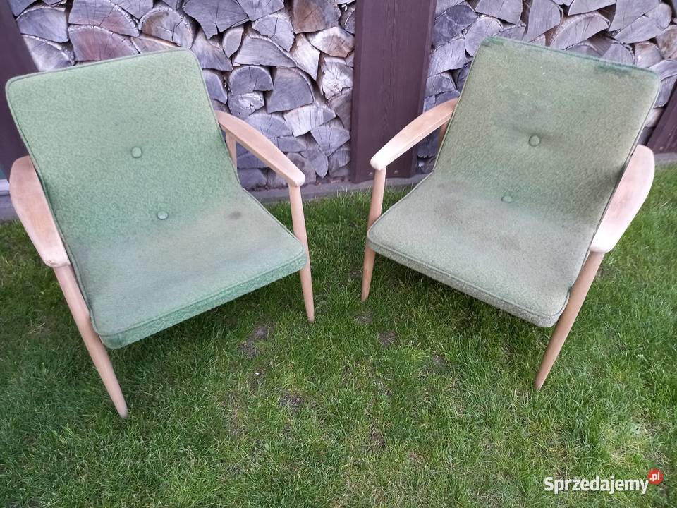 Fotele GFM 300 192 J Kędziorek PRL vintage Meble Rawicz sprzedam