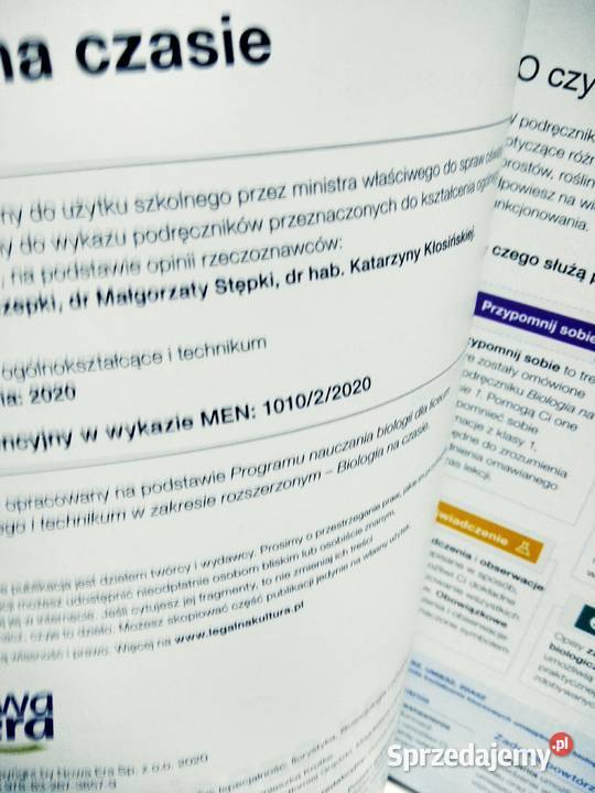 Biologia 2 ponadpodstawowe Nowa era podręcznik Warszawa sprzedam