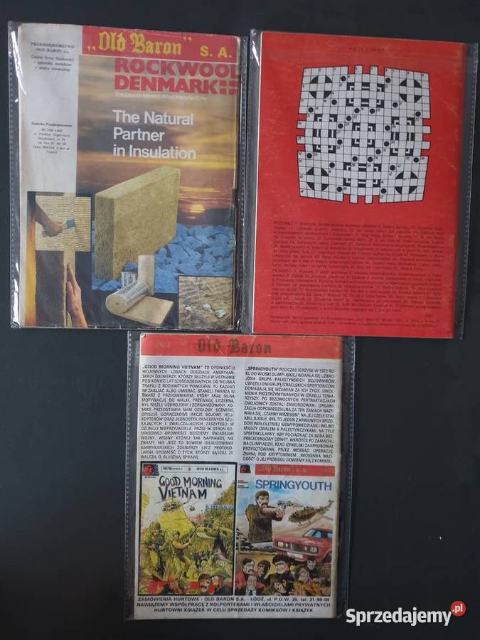 Magazyn Old Baron 3 komiksy Rok wydania 1991 Gdynia