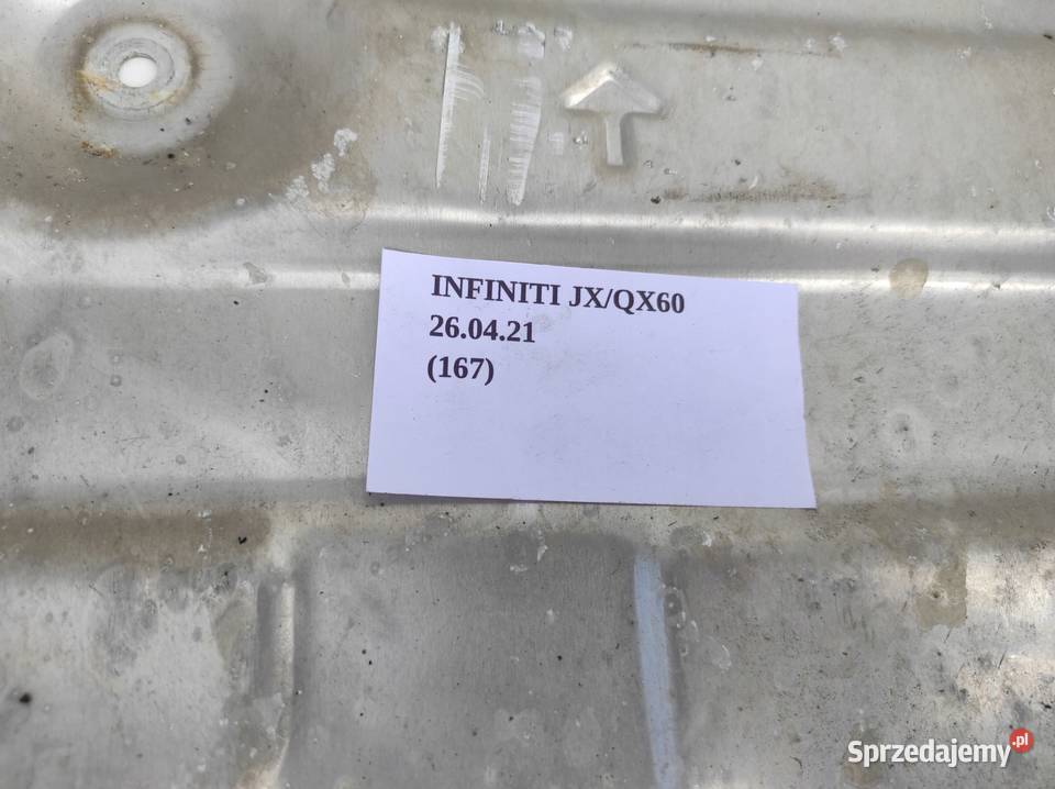 OSŁONA BLACHA TERMICZNA INFINITI QX60 JX 1 osobowe Nowy Tomyśl
