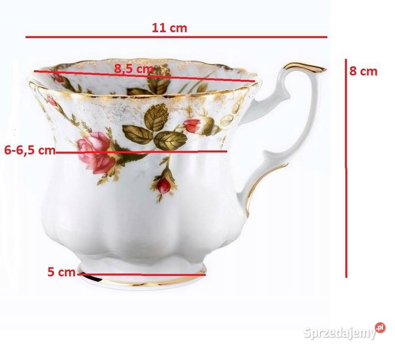 filiżanka Złocona złota Róża Iwona Chodzież Filiżanki i spodki Kielce