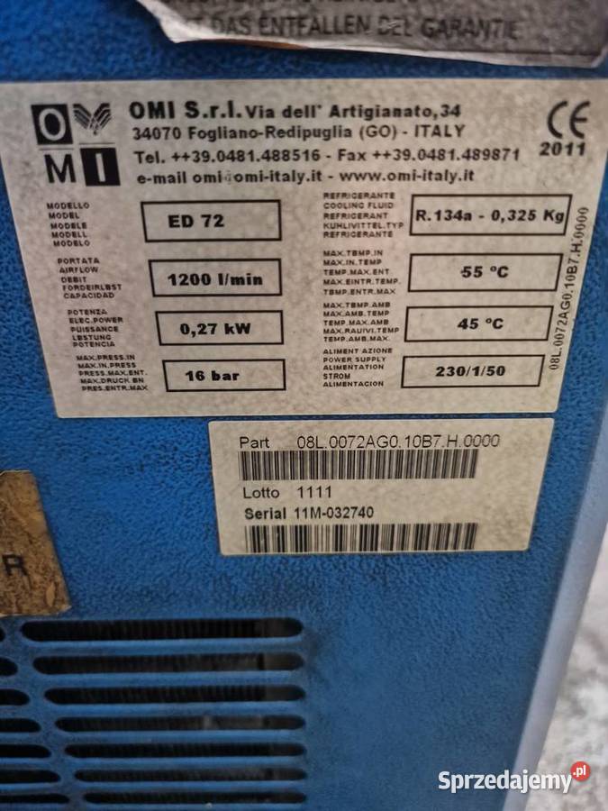 Osuszacz powietrza omi Majdan