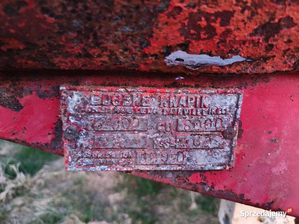 przyczepa wywrotka skorupa 8t Sadowne