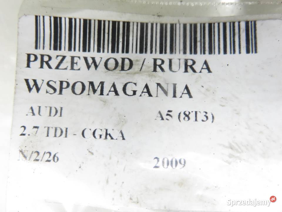 PRZEWÓD WSPOMAGANIA AUDI A5 8T3 27 TDI CGKA