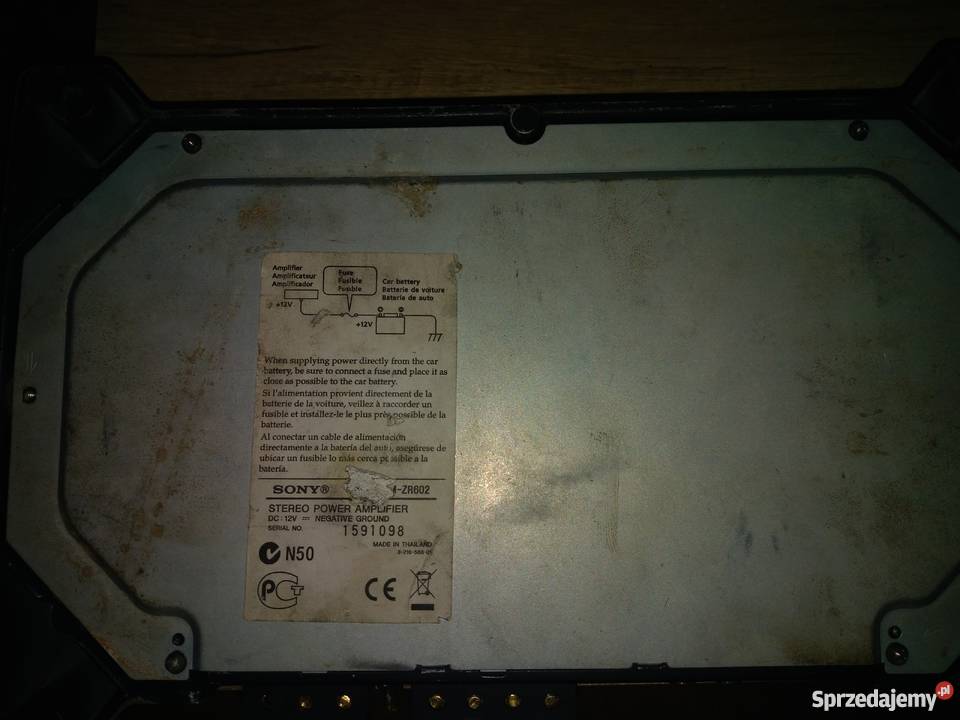 Wzmacniacz sony xplod 350w kable rca nowe Górka Sobocka