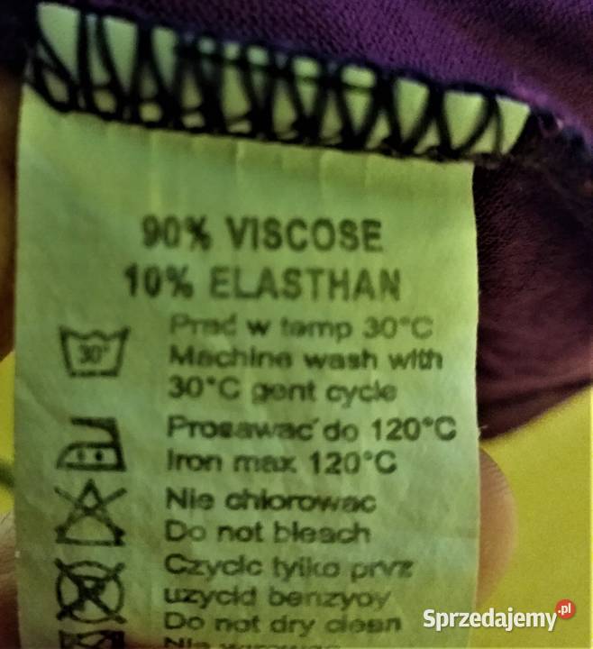 Fioletowa bluzka na ramiaczkach PION r L XL Katowice