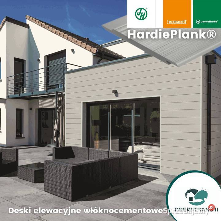 Antracytowe deski elewacyjne włóknocementowe Gdańsk