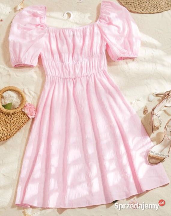 Różowa letnia sukieneczka małopolskie Zielonki