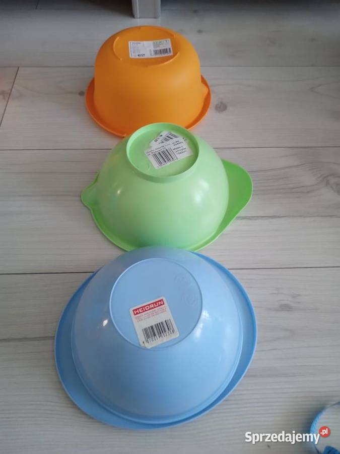 Zestaw misek plastikowych