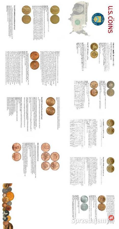 USA 1 cent 40 monety FOLDER Broszura cent Kraków