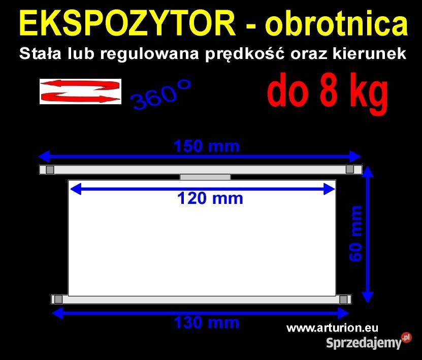 Ekspozytor Obrotnica Napęd reklamy 8stała pręd i Sklep Warszawa