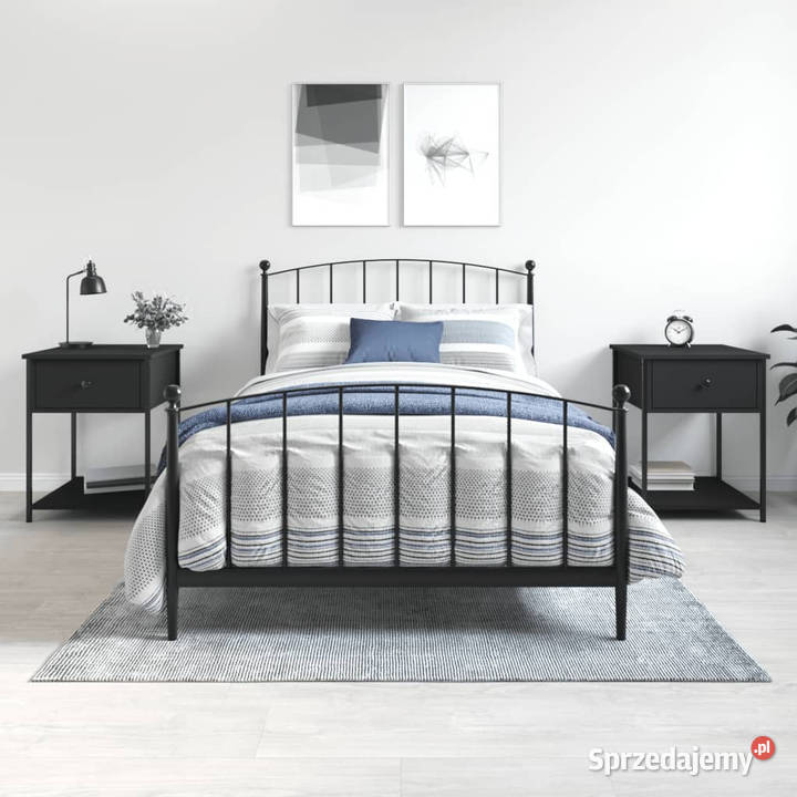 Stoliki nocne 2 czarne 44x45x58 WM825844