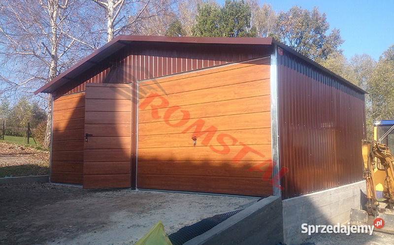 Drewnopodobny Garaż Blaszany Magazyn Garaże Kalisz