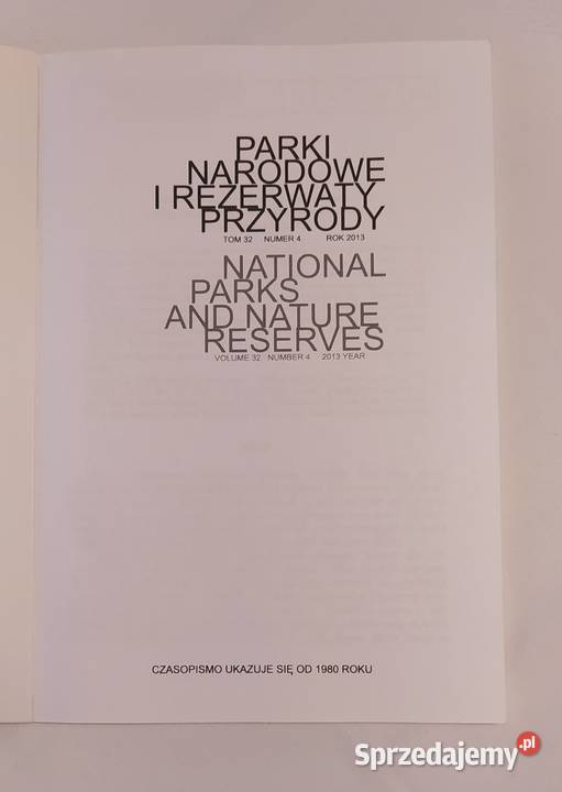 PARKI NARODOWE I REZERWATY PRZYRODY tom 32 4 podlaskie Hajnówka sprzedam