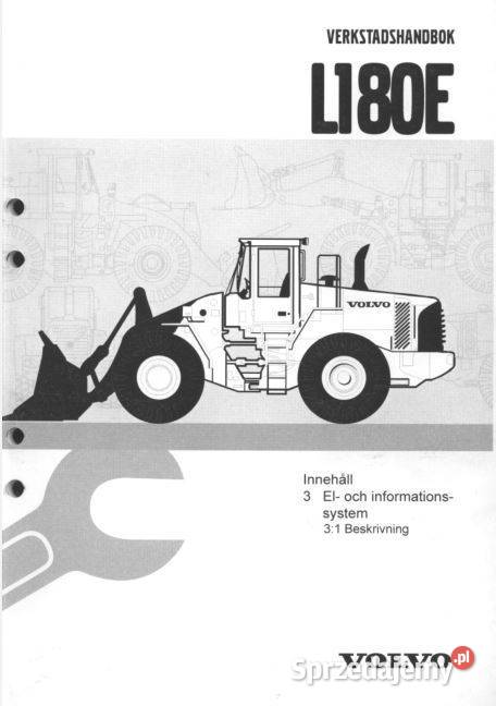 Volvo L50E L180E L90E instrukcja obsługi dtr motoryzacja, transport świętokrzyskie Kielce