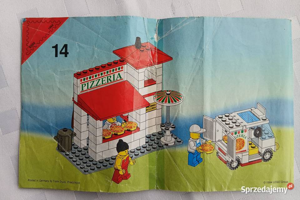 6350 LEGO Zestaw Kompletny Instrukcja Pizzeria U Lego śląskie Bielsko-Biała sprzedam
