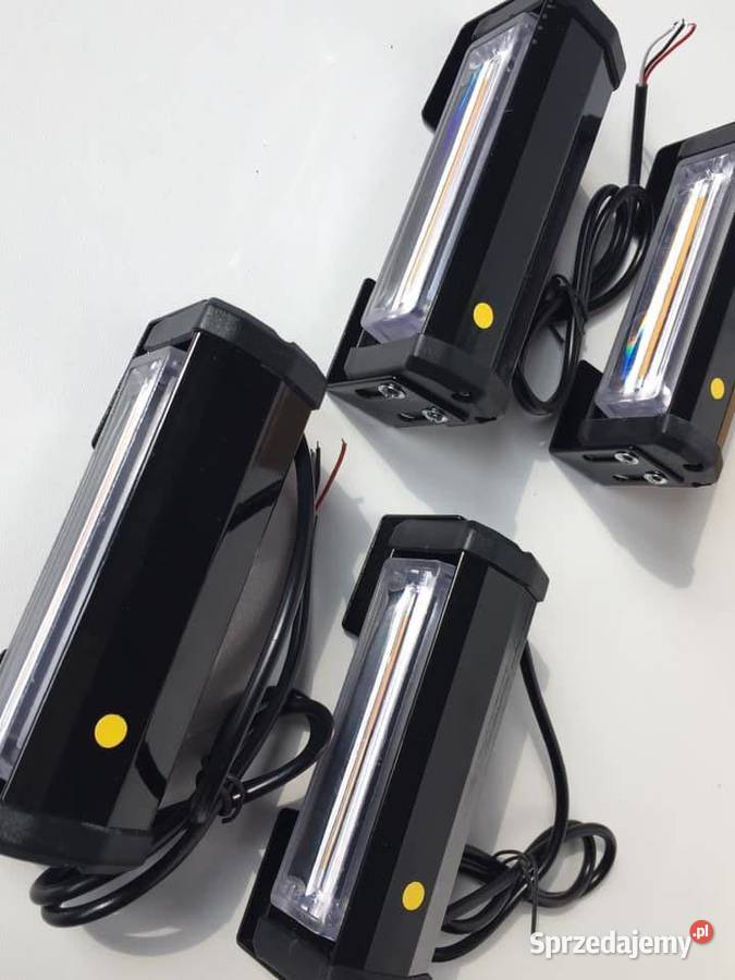 Stroboskop 4 x 8W COB lampy ostrzegawcze Uniwersalne Oświetlenie mazowieckie Pomiechówek