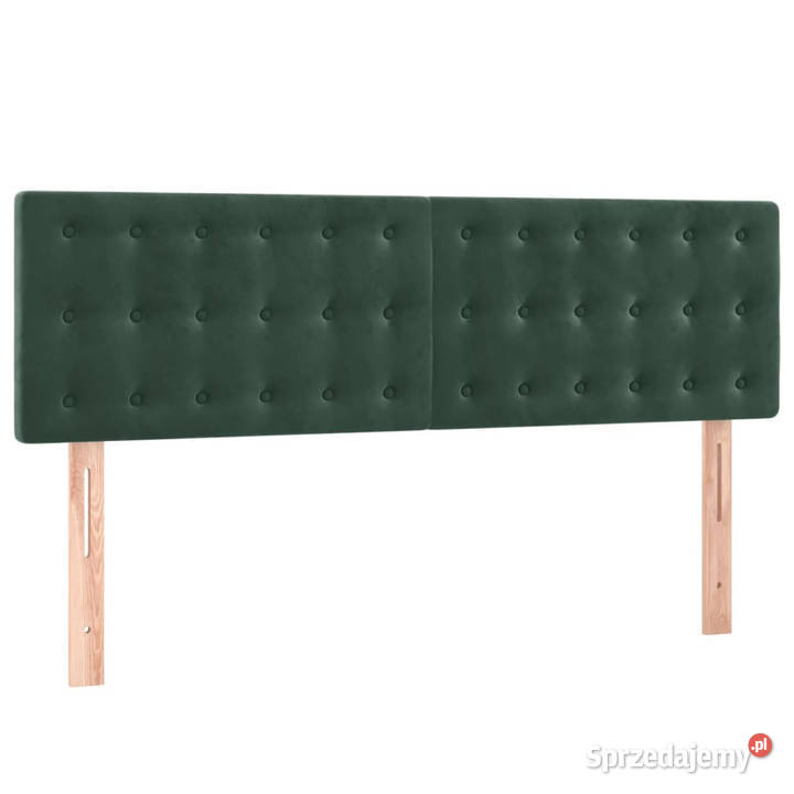 Zagłówki do łóżka 2 ciemnozielone 72x5x7888 Warszawa